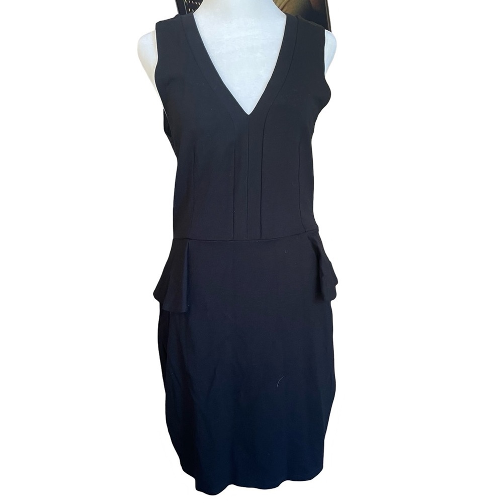 French Connection black peplum dress size 10